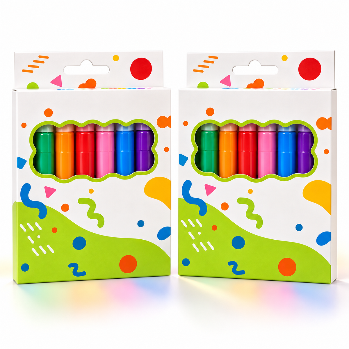 Topacme® 3D reljefne umjetničke olovke – set od 6 boja – 6