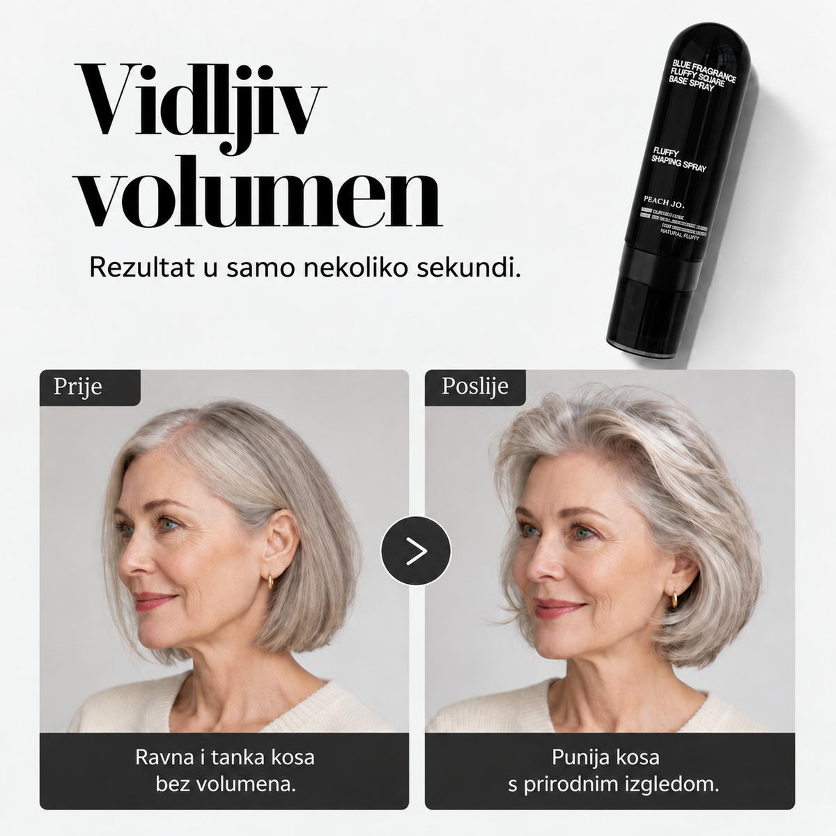 Sprej za volumen i oblikovanje kose s mirisom breskve – 90 ml – 7