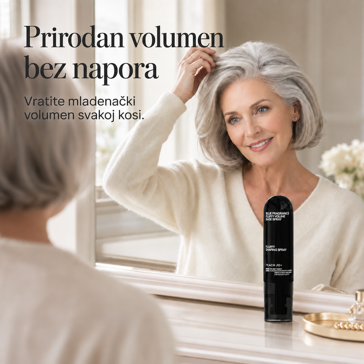 Sprej za volumen i oblikovanje kose s mirisom breskve – 90 ml – 9