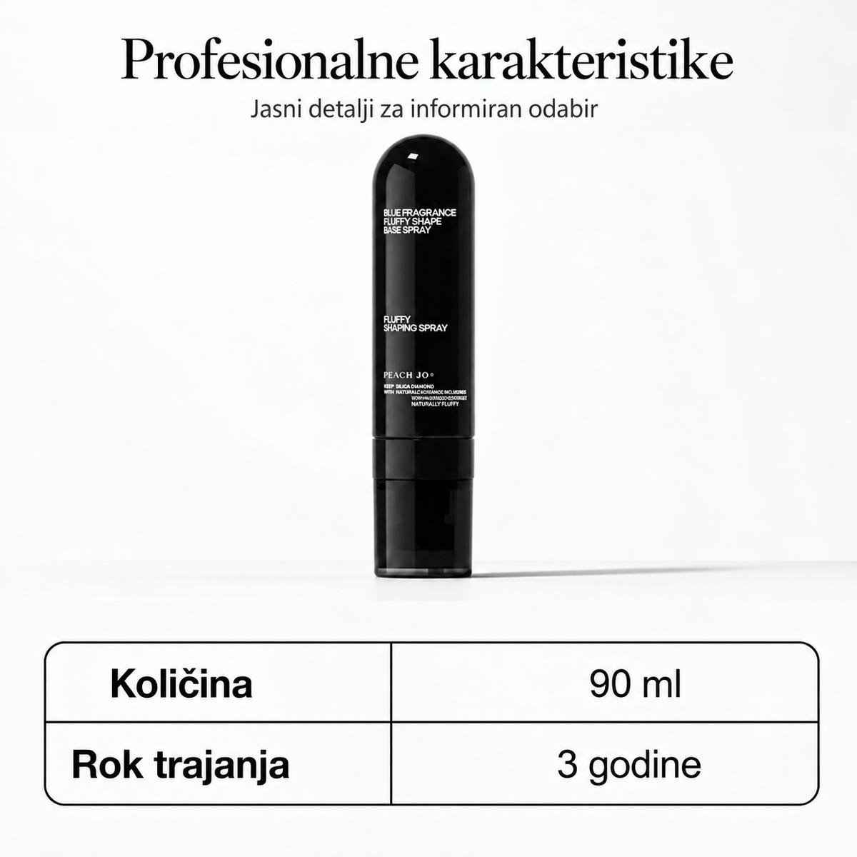 Sprej za volumen i oblikovanje kose s mirisom breskve – 90 ml – 11