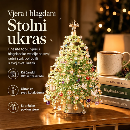 Svjetleće sezonsko stolno drvce uradi sam – 5 dizajna – 7