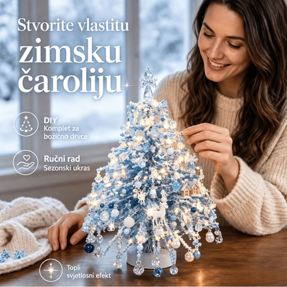 Svjetleće sezonsko stolno drvce uradi sam – 5 dizajna – 8