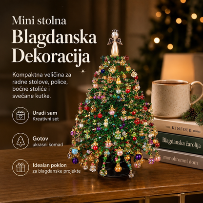 Svjetleće sezonsko stolno drvce uradi sam – 5 dizajna – 10