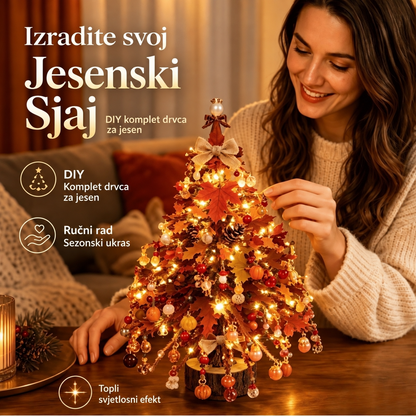 Svjetleće sezonsko stolno drvce uradi sam – 5 dizajna – 11